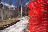 Trail to Rinka waterfall 