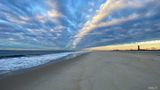 On a morning beach run