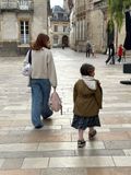 Mother and daughter in Dijon