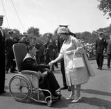 1961 - JNR. HELLIWELL MEETS THE QUEEN. HE WAS SELECTED TO BE BUTTON BOY BUT DAMAGED HIS ANKLE IN A REHEARSAL, 02.jpg