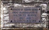 1878 - WALTER TOY [BUDDOCK] A GANGES BOY IN THE YEAR 1878 AT MYLOR, PLAQUE FROM HIS GT. GRANDDAUGHTER.jpg