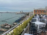 View of the lagoon from the hotel terrace