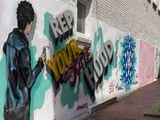 Statehood mural in Georgetown