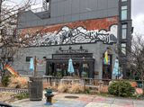 Big Dog mural at canine-friendly pub