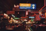 Nighttime traffic, Hong Kong