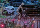 Eerie bike rider