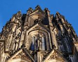 The Cologne cathedral; lateral view. 