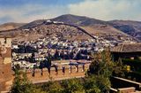 Granada; city seen from Alhambra.