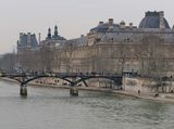 Le Pont des Arts and the Louvre. 
