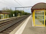 in een klein stationnetje