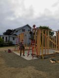 July 2013 Beginnings of the new garage