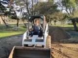 Teresa builds the driveway