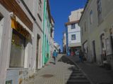 Monchique pedestrianised uphill shopping street
