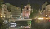 Fish Bridge and Franciscan Church at night