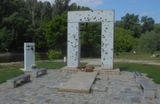 Gate of Freedom Memorial by Danube_Morava confluence where  people were killed trying to escape to Austria during Communist era