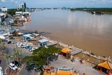 Rejang River looking upstream, Sibu, Sarawak