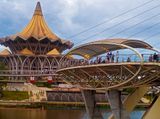 State Assembly and Sarawak River bridge, Kuching