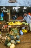 Stallholder at the Darajani Market in Zanzibar, East Africa