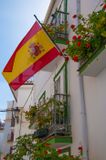 Spanish flag flies proudly in Competa