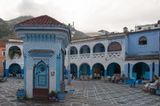 Quiet spell in one of the town plazas