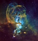 NGC 3576 Statue of Liberty Nebula