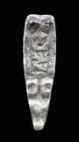 Silver Trewhiddle strapend with animal head and Trewhiddle beast in profile. 9th century. Group A1 (Thomas 2000).