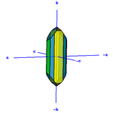 Dalmellington golden baryte model