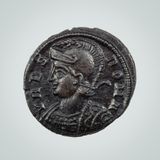 Urbs Roma portrait head, precursor for the Brinton Bracteate head