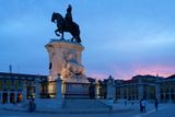 Lisbonne</br>Place du commerce au crpuscule