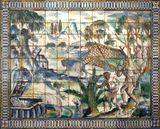 Muse national des azulejos</br>La chasse au lopard</br>1660-1667 ...
