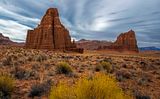 Temples of the Sun and Moon, Cathedral Valley, Capitol Reef National Park, UT