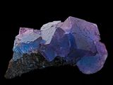 Blue Fluorite on Sphalerite, Cave-in-Rock, Illinois
