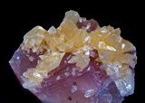 Calcite crystals on Fluorite, Cave-in-Rock, IL