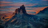 First Light on Shiprock, NM