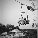 In the air...