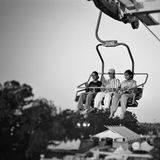 In the air...