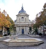 Place de la Sorbonne with Chapelle de la Sorbonne in the Background