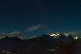 Starry night in the Bernese Alps