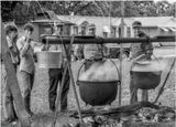 Boy Scouts Cooking the Beans