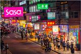 Kowloon Street at Night