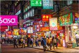 Kowloon Street at Night