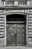 a by gone era building - gate -  in need of a tender loving care
