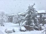 My Condo Village in Snow Storm, East Windsor, New Jersey