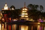 Japan pavilion at night