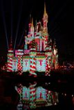 Cinderellas Castle Christmas lighting
