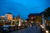 Disney Springs at blue hour