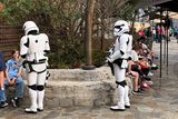 Stormtroopers questioning citizens