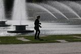 I hope her camera is waterproof, the air is very damp over there