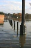 The line of posts is the end of Old Palace Lane