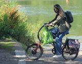 A weird looking electric bike